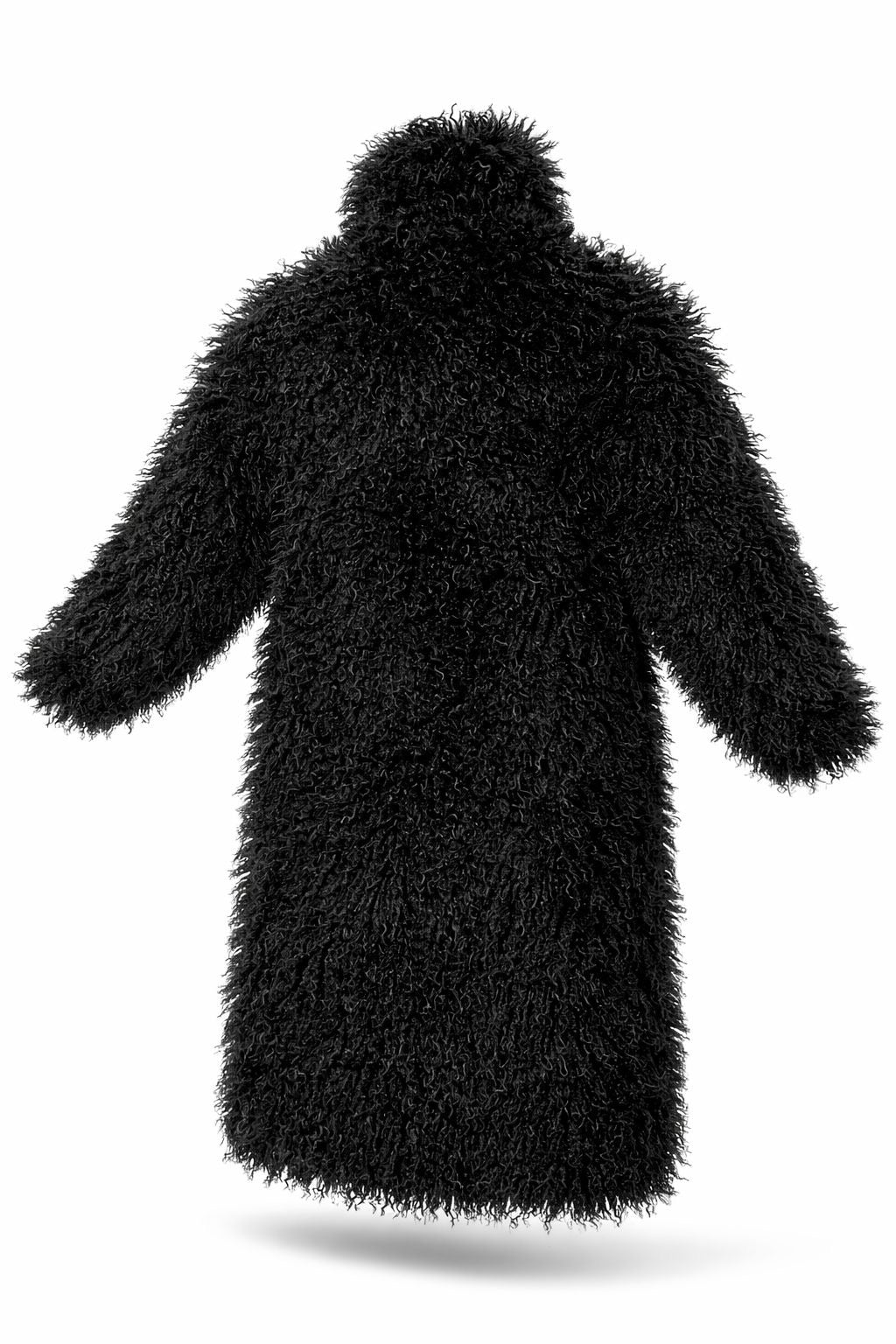 MANTEAU LONG EFFET FOURRURE