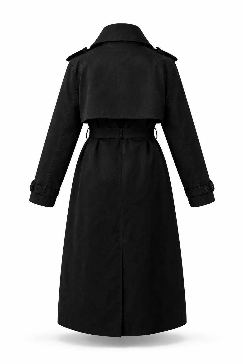 TRENCH LONG CROISÉ CEINTURÉ